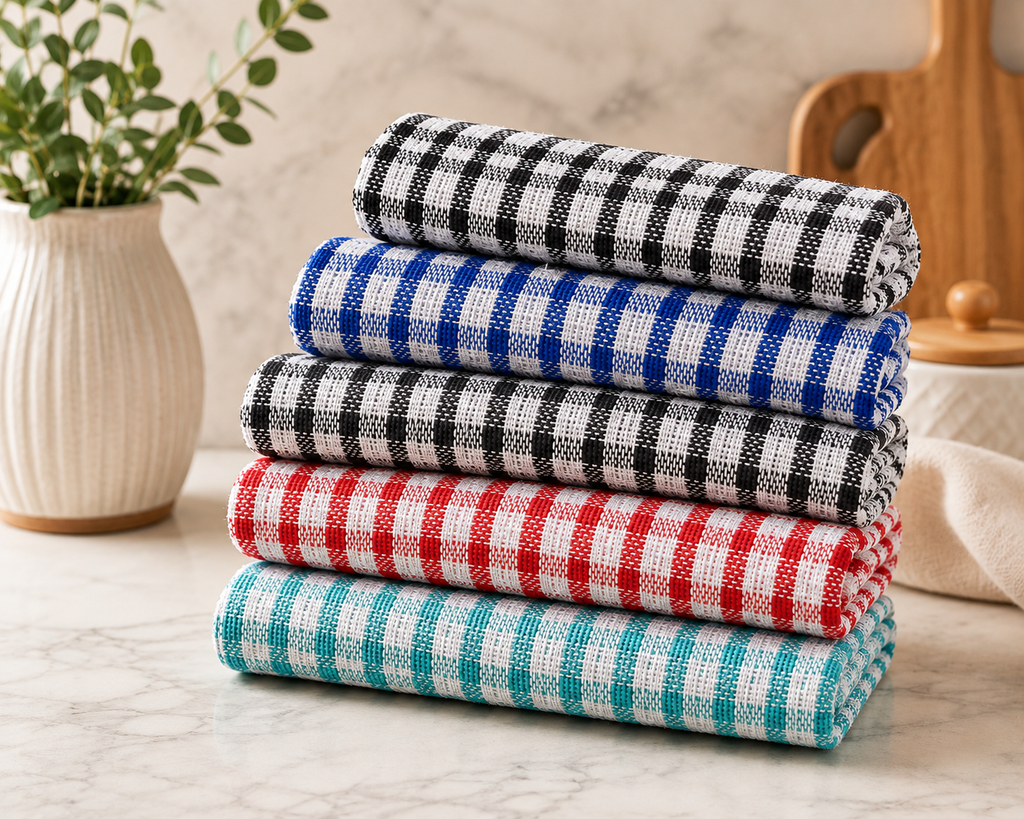 Wonderdry Premium Kitchen Towels (50x70 cm) | Multipurpose Dish Cloths, Tea Towels, Cleaning & Drying Towels | Soft & Highly Absorbent