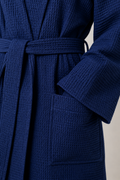 Luxury Waffle Bathrobe – Lightweight Cotton Spa Robe for Men & Women | Hotel Style Dressing Gown with Belt & Pockets