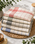 Multi-Purpose Towel     Mono Check Cleaning Towels & Roti Cloth (40x60 cm) – 5 Color Mix Value Pack