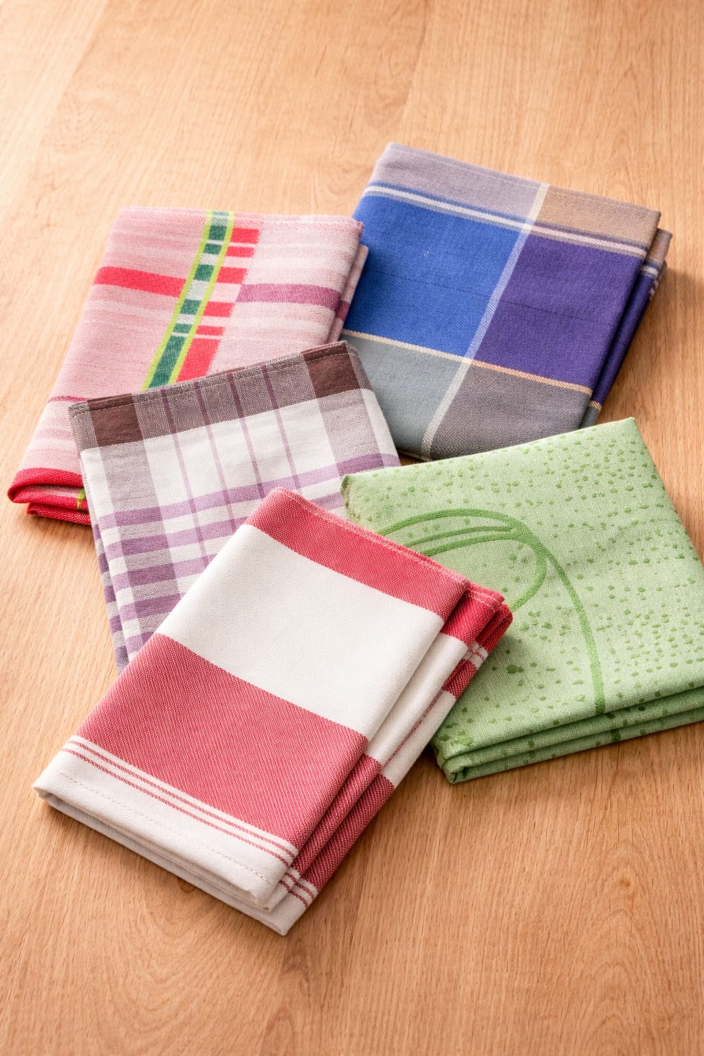 Pure Cotton Multi-Mix Color Roti Romal Napkin Cloth Set – 50x70 cm Kitchen Essentials for Daily Use
