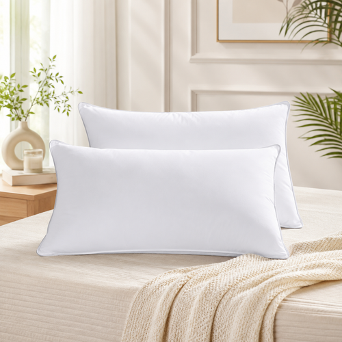 Premium Pillow Set    (Pair) – Soft & Supportive 50x75 cm, 800g  – Hotel Style Comfort & Long-Lasting Quality